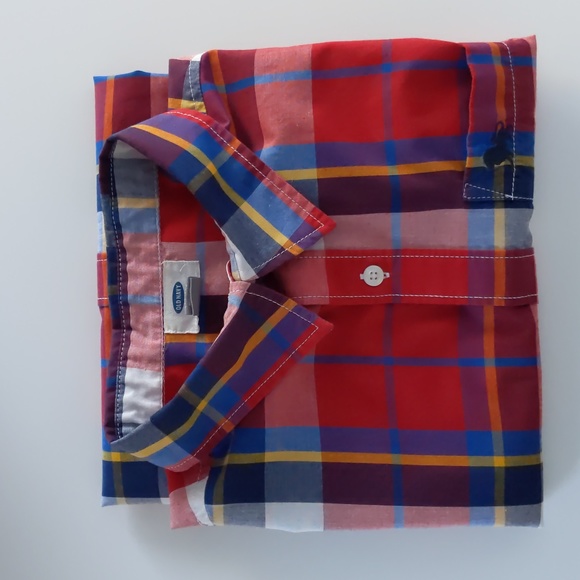 Boys XL Cotton Blend Plaid Shirt Long Sleeved - Picture 5 of 5